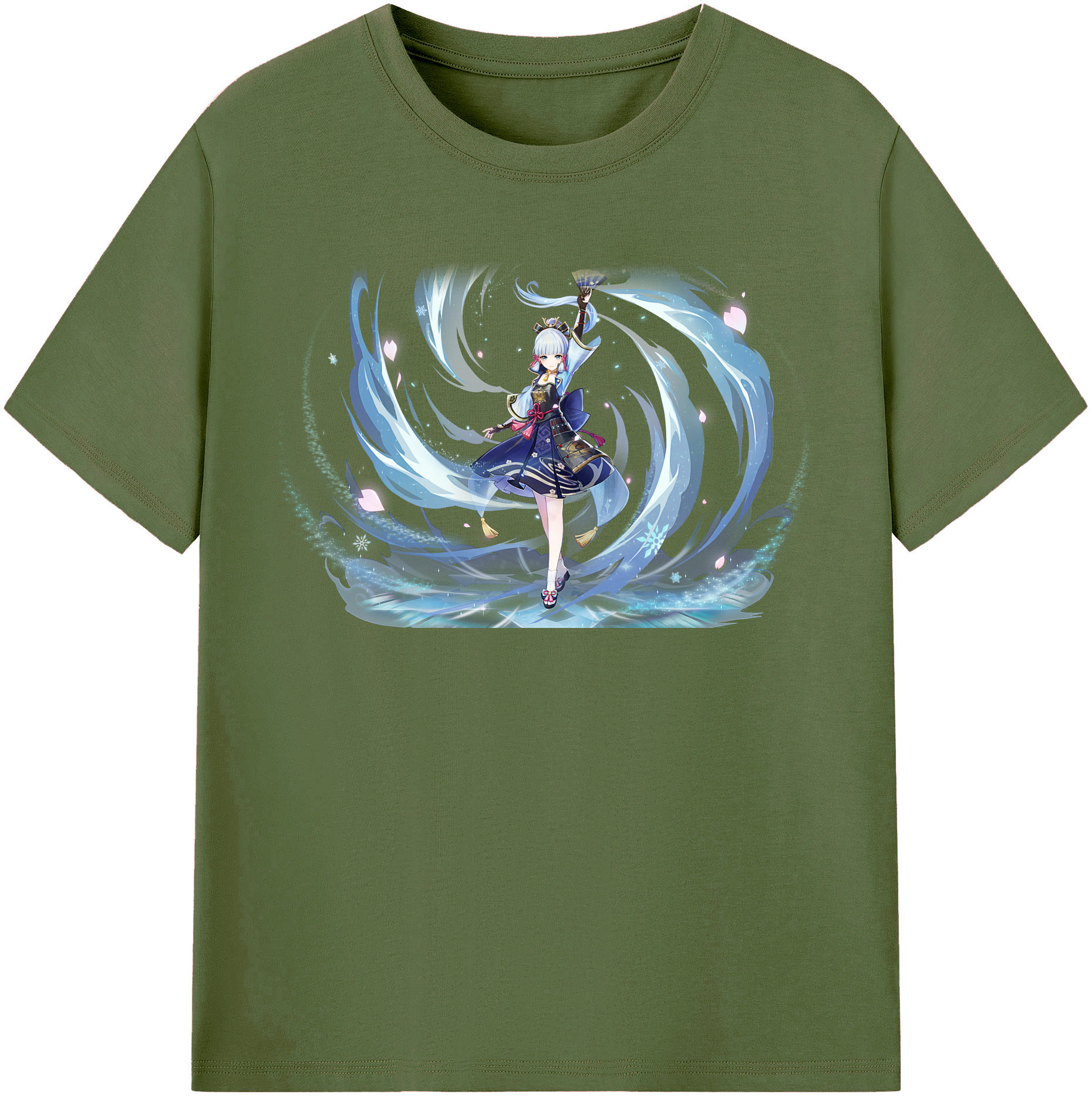 げんし神 神里綾華 神宮寺レン genshin Kamimiya Ren 綿100％半袖Tシャツ（フロントプリント）